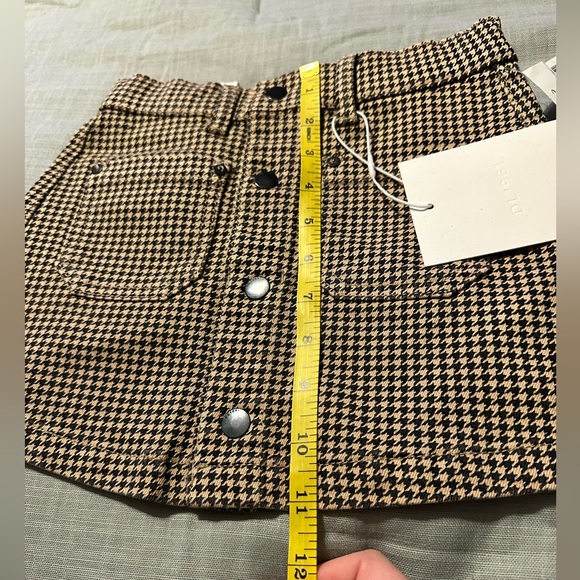 DL1961 Girls' Jenny Toddler Mini Skirt Size 5 Color Dogstooth - Picture 5 of 7
